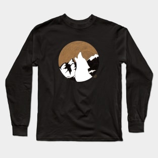 Howling at the moon Long Sleeve T-Shirt